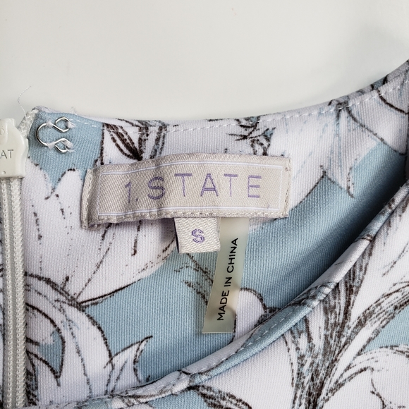 1. State Blue Paisley Dress Sz Small - Picture 5 of 10